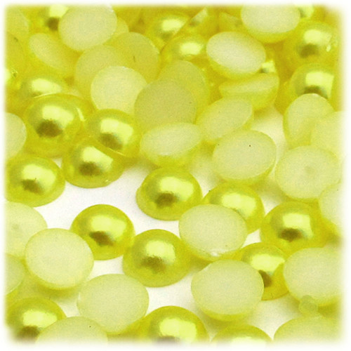 Half Dome Pearl, Plastic beads, 10mm, 10,000-pc, Yellow Rays