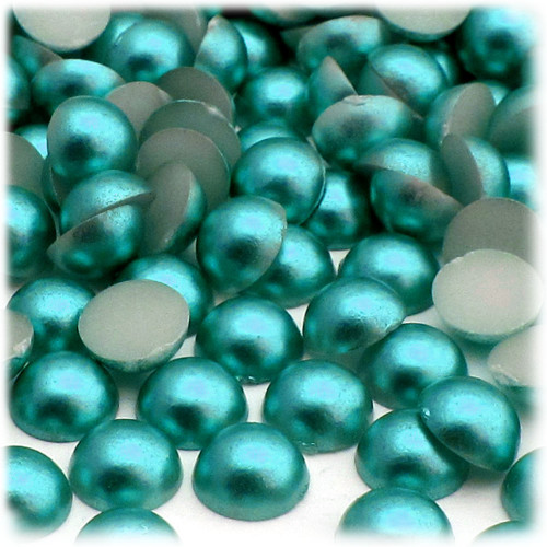Half Dome Pearl, Plastic beads, 10mm, 1,000-pc, Jade Blue