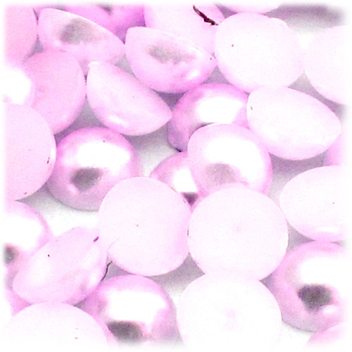Half Dome Pearl, Plastic beads, 12mm, 1,000-pc, Light Baby Pink
