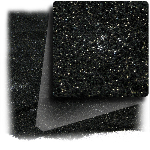 Glitter powder, 4-OZ/112-g, Fine 0.008in, Black