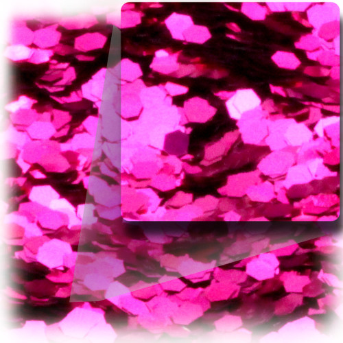 Glitter powder, 4-OZ/112-g, Sequins Glitter 0.100in, Hot Pink