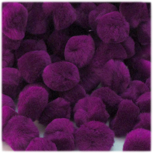 Acrylic Pom Pom, 38mm, 500-pc, Fuchsia