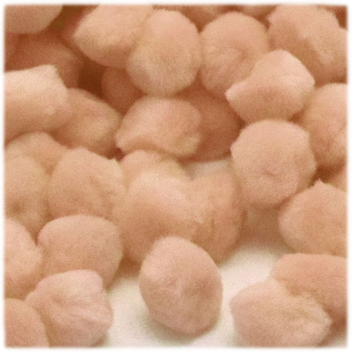 Acrylic Pom Pom, 38mm, 100-pc, Tan