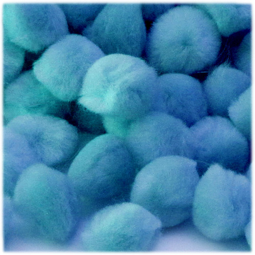 Acrylic Pom Pom, 51mm, 5-pc, Light Blue