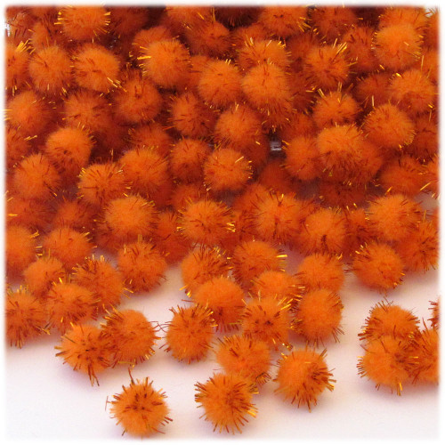 Pom Pom, 12mm, 100-pc, Orange