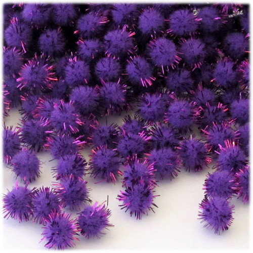 The Crafts Outlet Pom Poms, Porcupine, 0.5-inch (12mm), 100-pc, Multi Mix