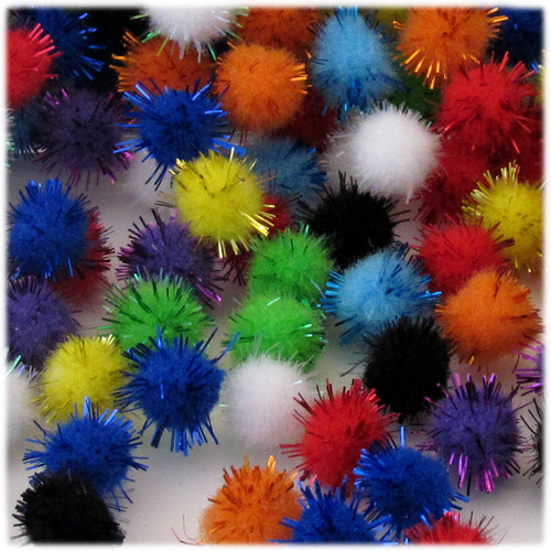 Pom Poms - Sparkly - Page 1 - The Crafts Outlet