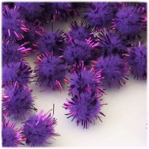 Pom Pom, 25mm-, 100-pc, Purple