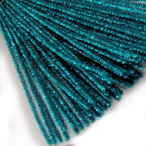 Stems, Sparkly, 12-in, 10-pc, Ocean Blue