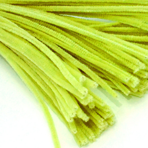 Stems, Polyester, 12-in, 25-pc, Neon Yellow