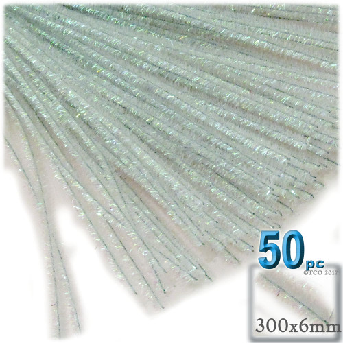 Stems, Sparkly, 12-in, 50-pc, Clear