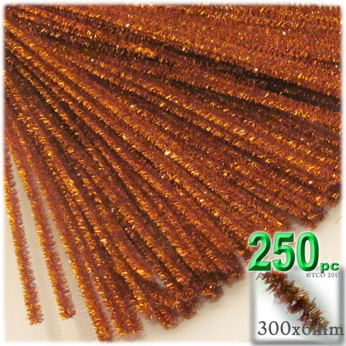 Stems, Sparkly, 12-in, 250-pc, Copper