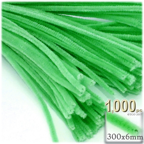 Stems, Polyester, 12-in, 1000-pc, Lime Green