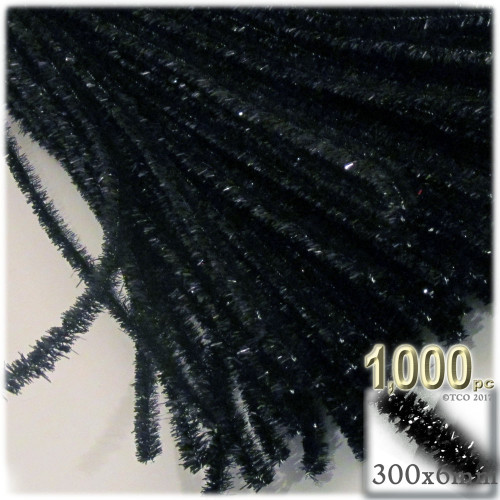 Stems, Sparkly, 12-in, 1000-pc, Black