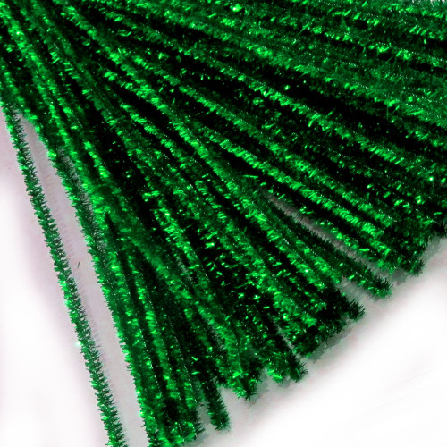 Stems, Sparkly, 12-in, 1000-pc, Emerald Green