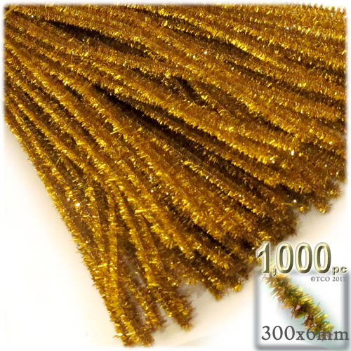 Stems, Sparkly, 12-in, 1000-pc, Gold