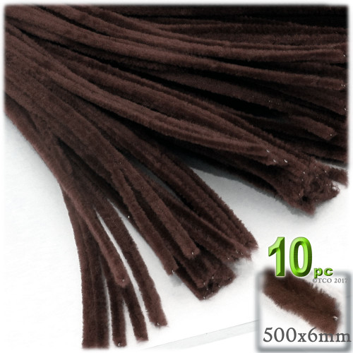 Stems, Polyester, 20-in, 10-pc, Dark Brown