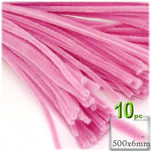 Stems, Polyester, 20-in, 10-pc, Hot Pink