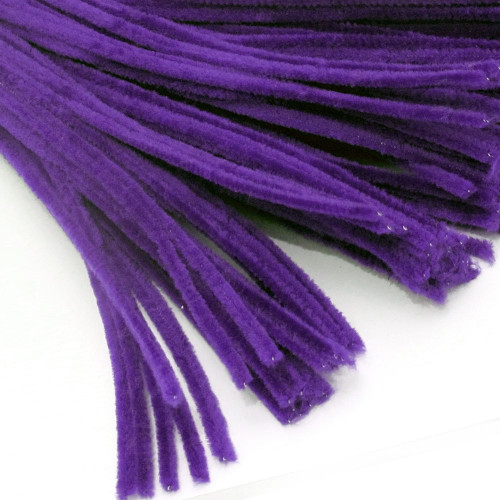 Stems, Polyester, 20-in, 10-pc, Purple