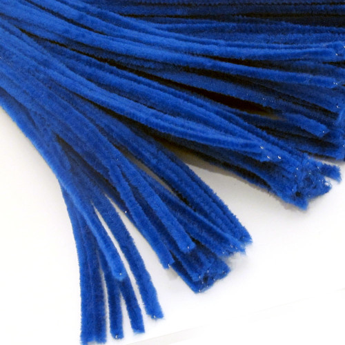 Stems, Polyester, 20-in, 25-pc, Royal Blue