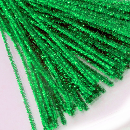 Stems, Sparkly, 20-in, 25-pc, Light Green