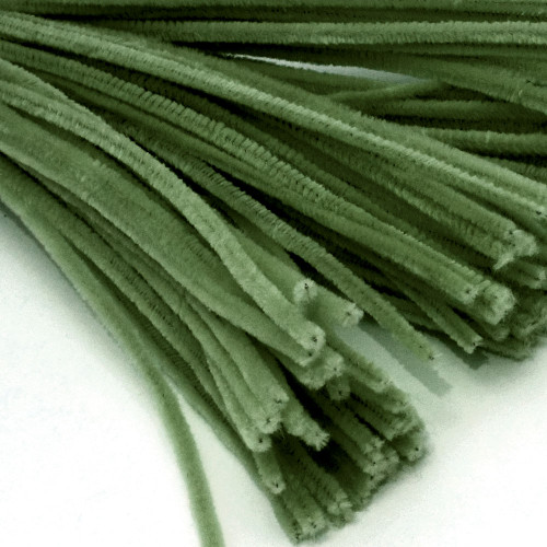 Stems, Polyester, 20-in, 50-pc, Olive Green