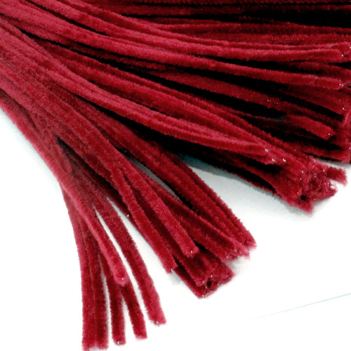 Stems, Polyester, 20-in, 50-pc, Red