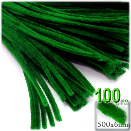 Stems, Polyester, 20-in, 100-pc, Emerald Green