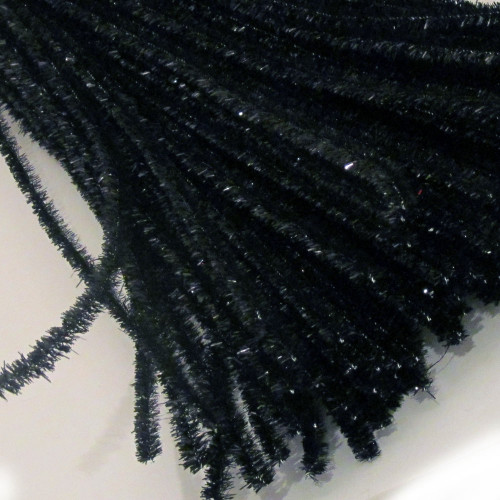 Stems, Sparkly, 20-in, 100-pc, Black Stems, Sparkly, 20-in, 100-pc, Black