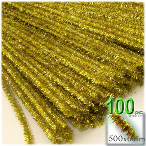 Stems, Sparkly, 20-in, 100-pc, Light Gold