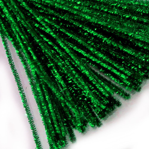 Stems, Sparkly, 20-in, 250-pc, Emerald Green
