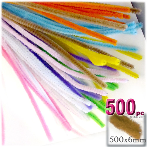 Stems, Polyester, 20-in, 500-pc, Pastel Mix