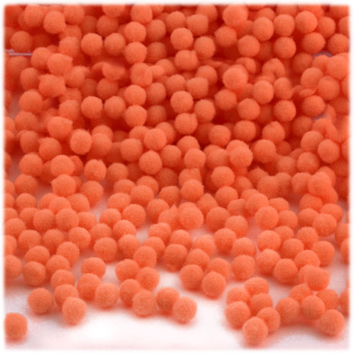 Acrylic Pom Pom, 5mm, 1,000-pc, Orange