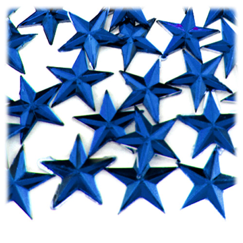 Rhinestones, Flatback, Star, 21mm, 1,000-pc, Royal Blue