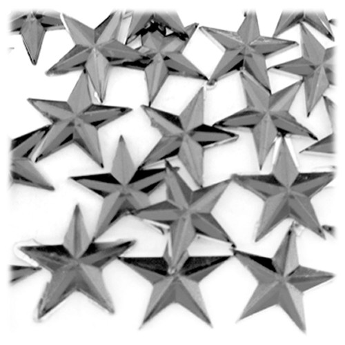 Rhinestones, Flatback, Star, 21mm, 144-pc, Charcoal Gray