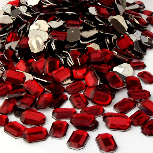 Rhinestones | Flatback | Rectangle | 10x14mm | 144-pc | Clear | Crafts ...