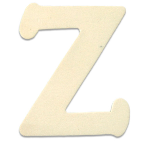 Unfinished Wood, 4-in, 1/8-in Thick, Letter, Letter Z