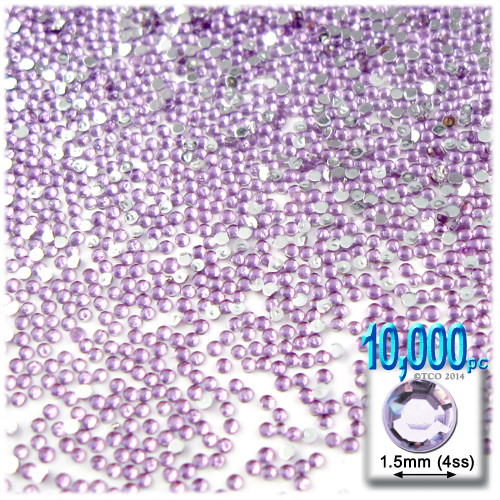 Flawless Fuchsia AB Rhinestones - Flat back, non-hot fix quality rhinestones in various sizes main image 0