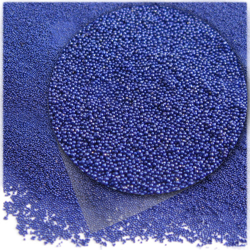 Glass Beads, Microbeads, Opaque, 0.6mm, 1-lb, Royal Blue