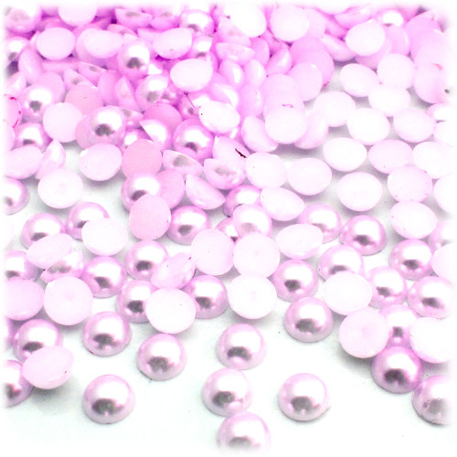 Half Dome Pearl, Plastic beads, 5mm, 10,000-pc, Light Baby Pink