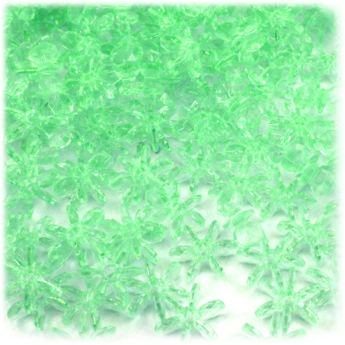 Starflake bead, SnowFlake, Cartwheel, Transparent, 12mm, 1,000-pc, Sea Mist