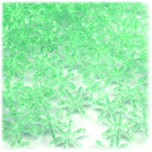 Starflake bead, SnowFlake, Cartwheel, Transparent, 18mm, 1,000-pc, Sea Mist