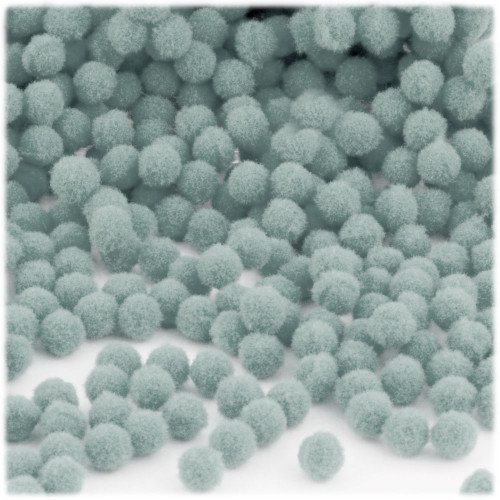 Acrylic Pom Pom, 7mm, 5,000-pc, Gray