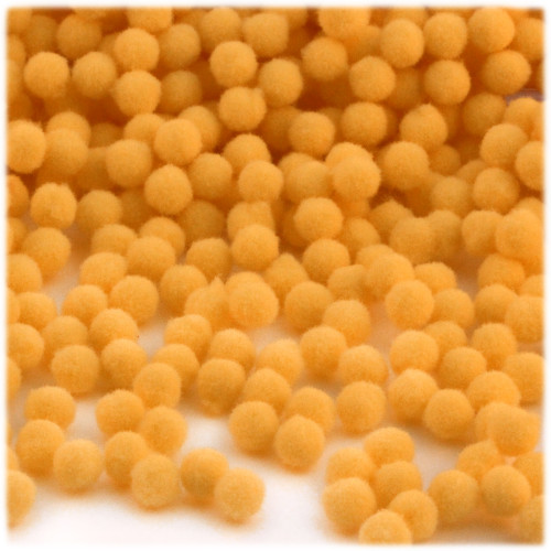 Acrylic Pom Pom, 7mm, 100-pc, Sun Yellow