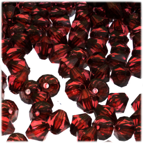Bicone Beads, Transparent, Faceted, 10mm, 1,000-pc, Beer brown