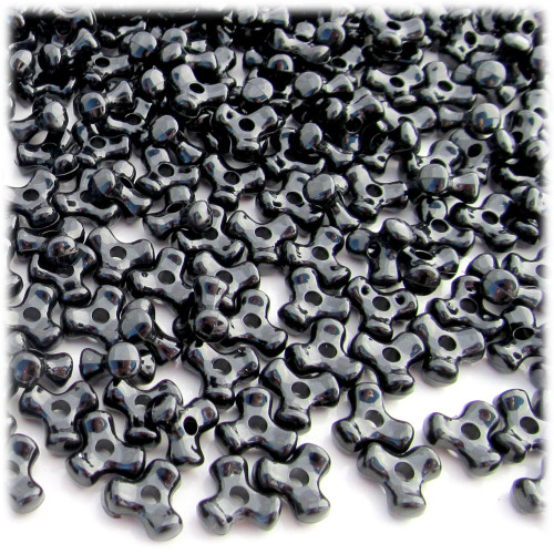 Tribeads, Opaque, Tribead, 10mm, 1,000-pc, Black