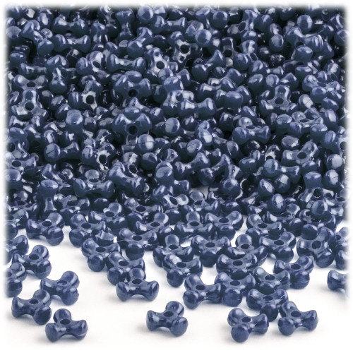 Tribeads, Opaque, Tribead, 10mm, 100-pc, Navy Blue
