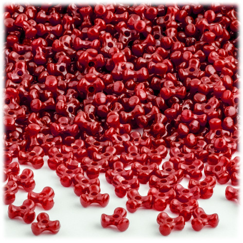 Tribeads, Opaque, Tribead, 10mm, 1,000-pc, Red