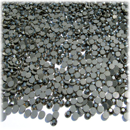 Rhinestones, Hotfix, DMC, Glass Rhinestone, 3mm, 144-pc, Charcoal Gray (Jet Hematite)