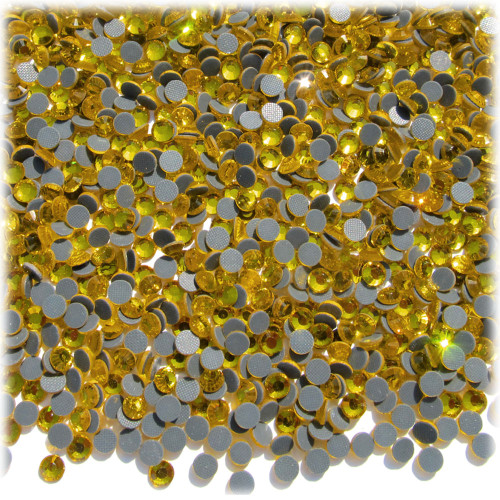 Rhinestones, Hotfix, DMC, Glass Rhinestone, 4mm, 720pc, Golden Yellow